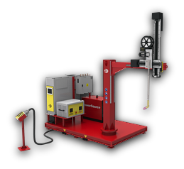 Compact automated weld cladding system.
