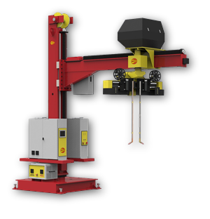 rotary head weld cladding system